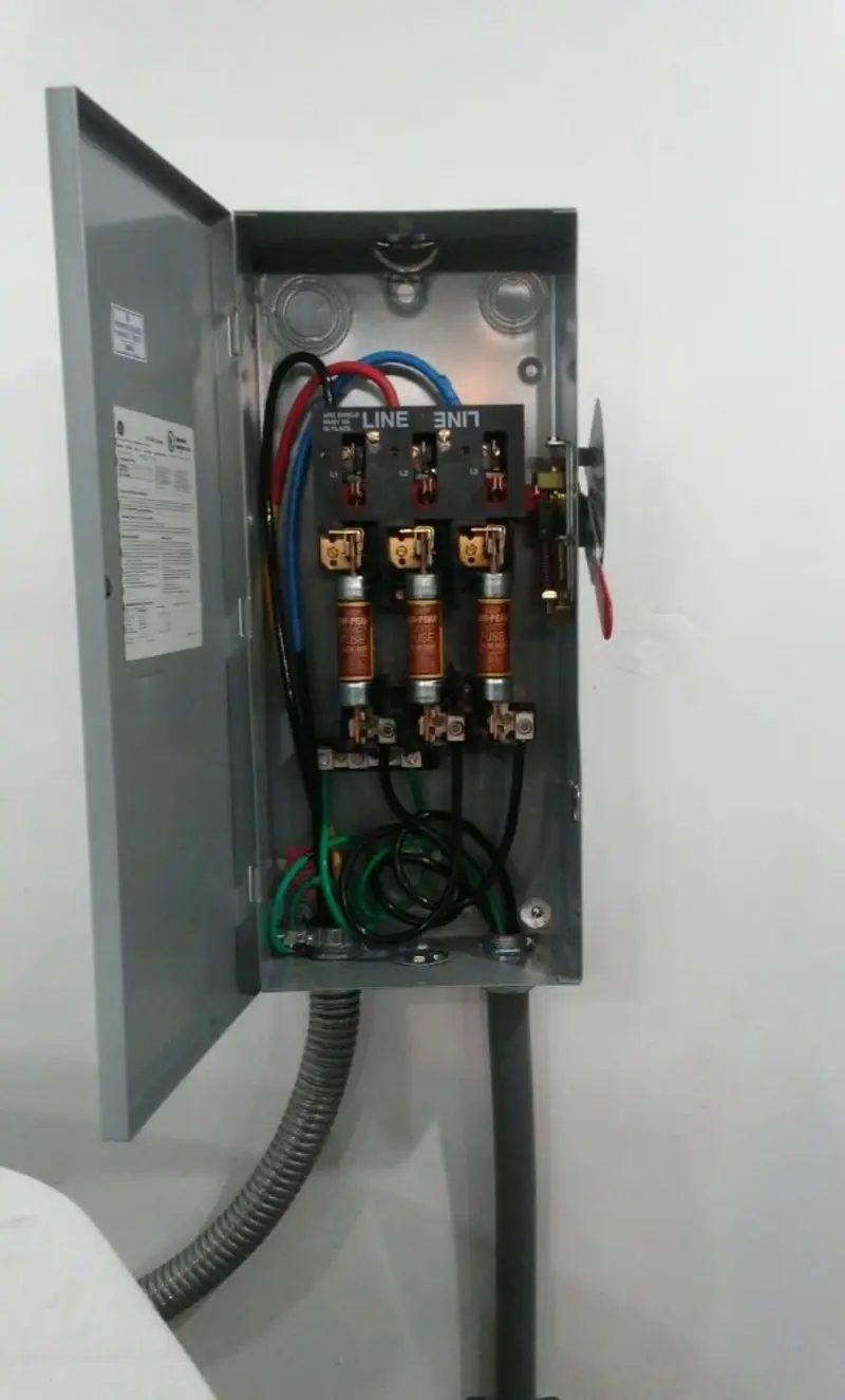 Three-phase disconnect switch installed for Electrical Wiring & Rewiring in Southern Pines
